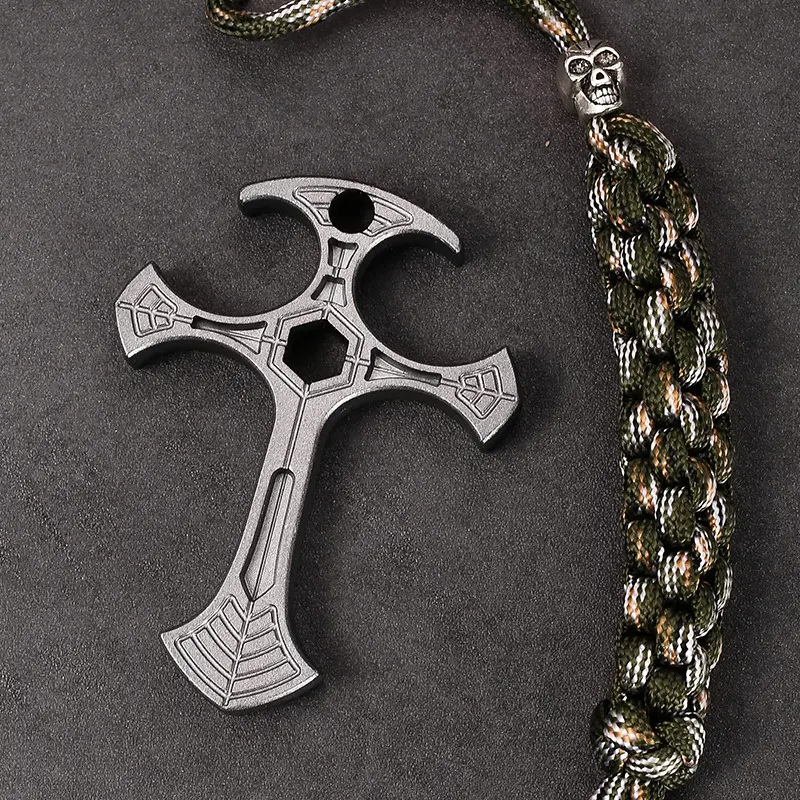 Edc Crossbow Hanging Bottle Opener, Cool Necklace Gear, Outdoor Camping  Tool, Beautiful Metal Gift Toy.