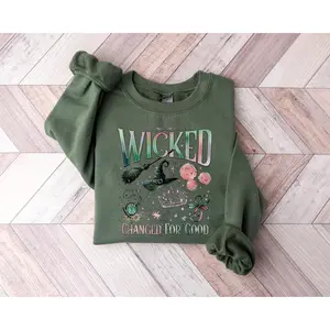 Wicked Changed For Good Sweatshirt, Wicked Defy Gravity Sweatshirt, Wicked Fan Gift, Wizard of Oz shirt Broomstick, Wizard of Oz Sweatshirt