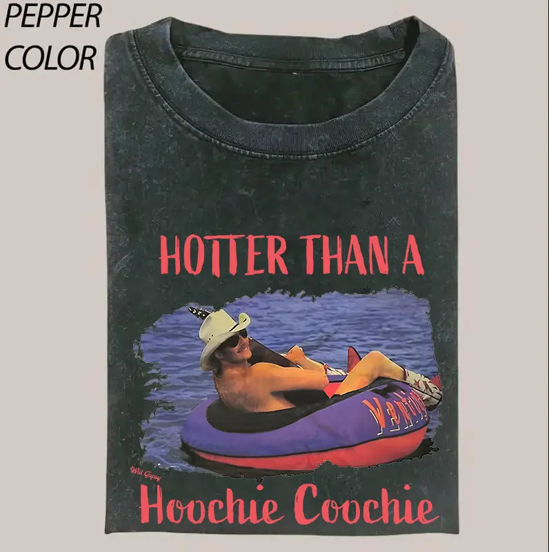 HO Vintage Hotter Than A Hoochie Coochie T-Shirt | Vintage Shirt | Gift Tee Womenswear Tshirt