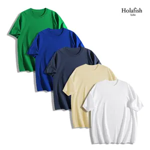 Holafish 1/3Pcs Women's Plain Crew Neck T-Shirt 100% Cotton Short Sleeve Cotton Tee for Casual Wear, Versatile for All Seasons - Bells, Athletic Breathable Classic