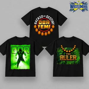 Oba Femi The Ruler T-Shirt , Backed By Destiny Graphic Tee , NXT Wrestling Inspired Shirt , Unisex Streetwear Tee