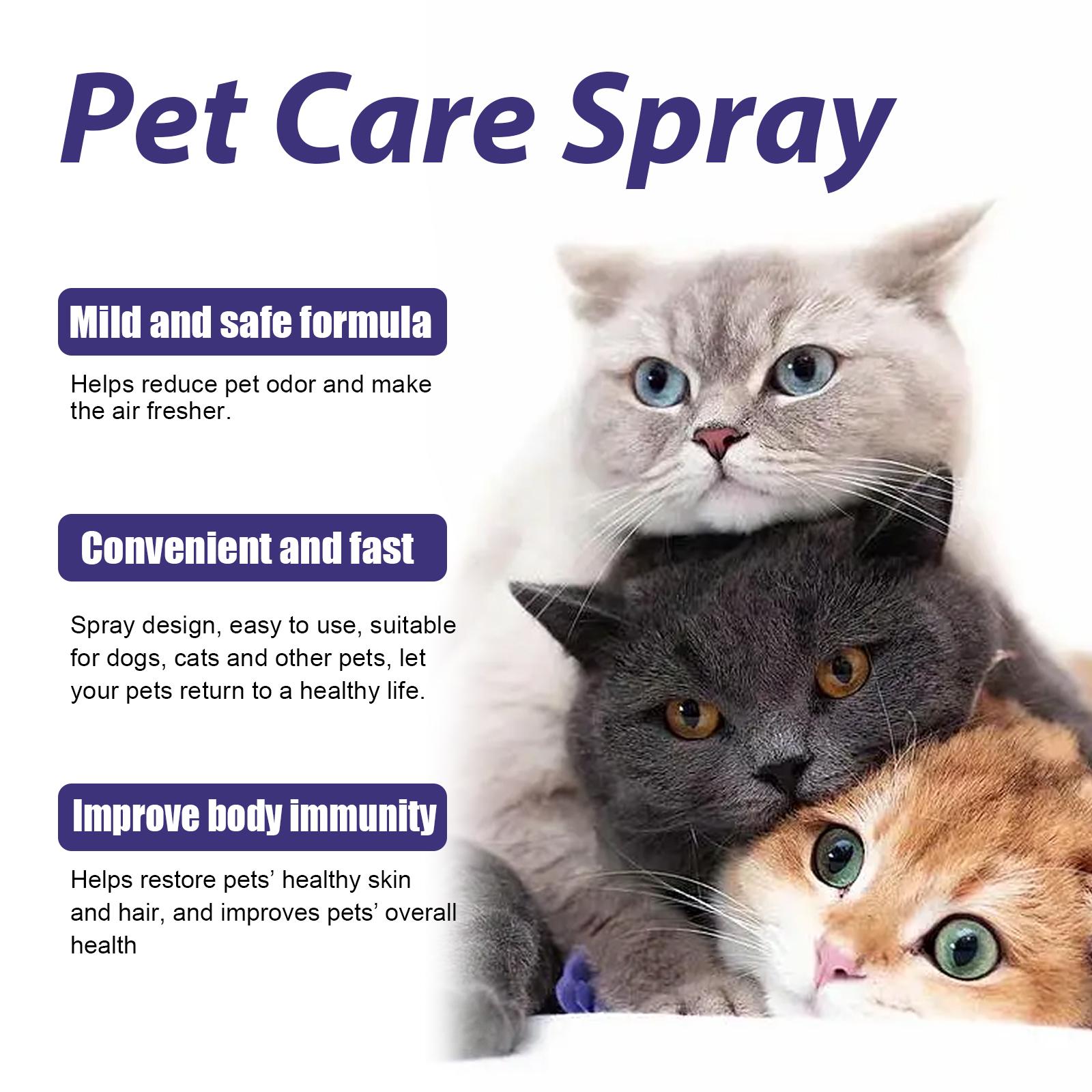 Pet Antibacterial Spray - Skin Care for Cats and Dogs - Skin Itching Repair Spray