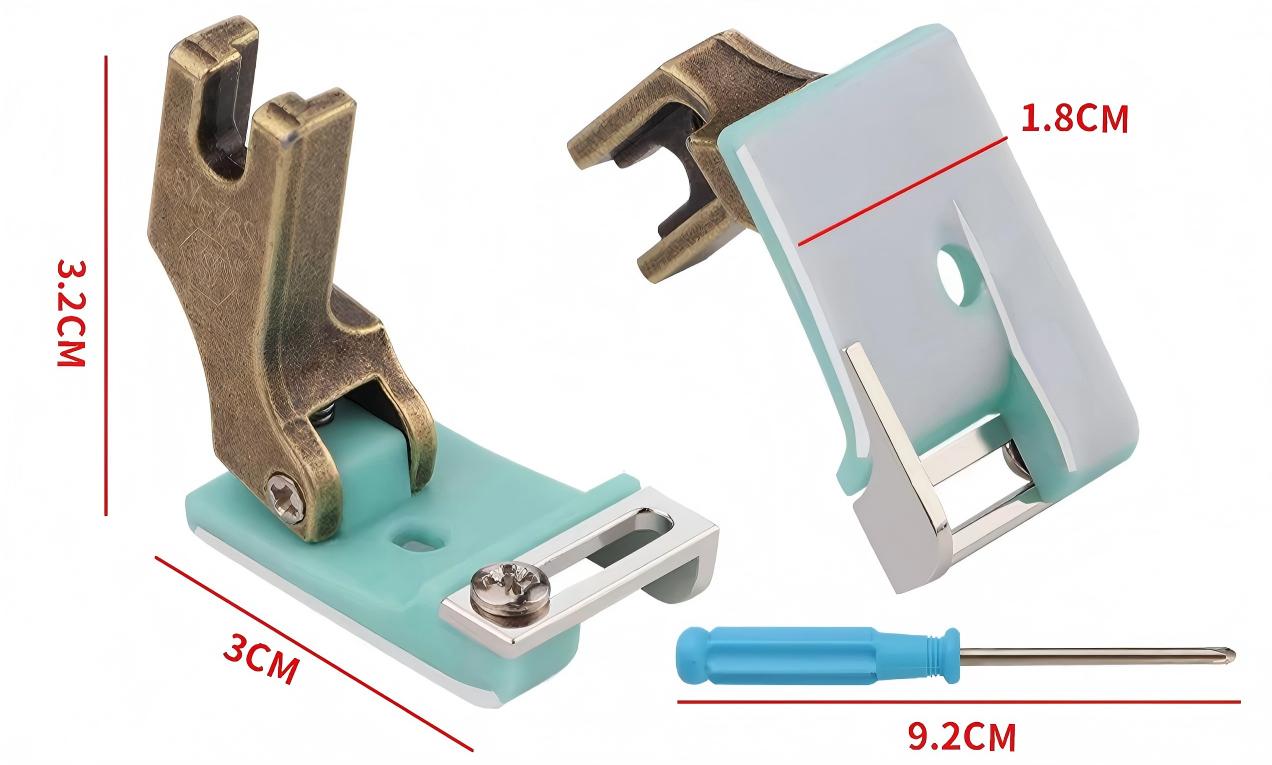 Multi-Use Sewing Presser Foot for lockstitch machine, Edge Binding, Hemming, Webbing Guide, Lace Stitching Sewing Machine Accessory