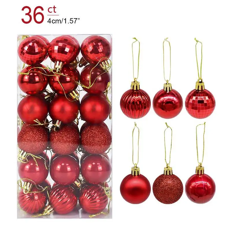 36pcs red