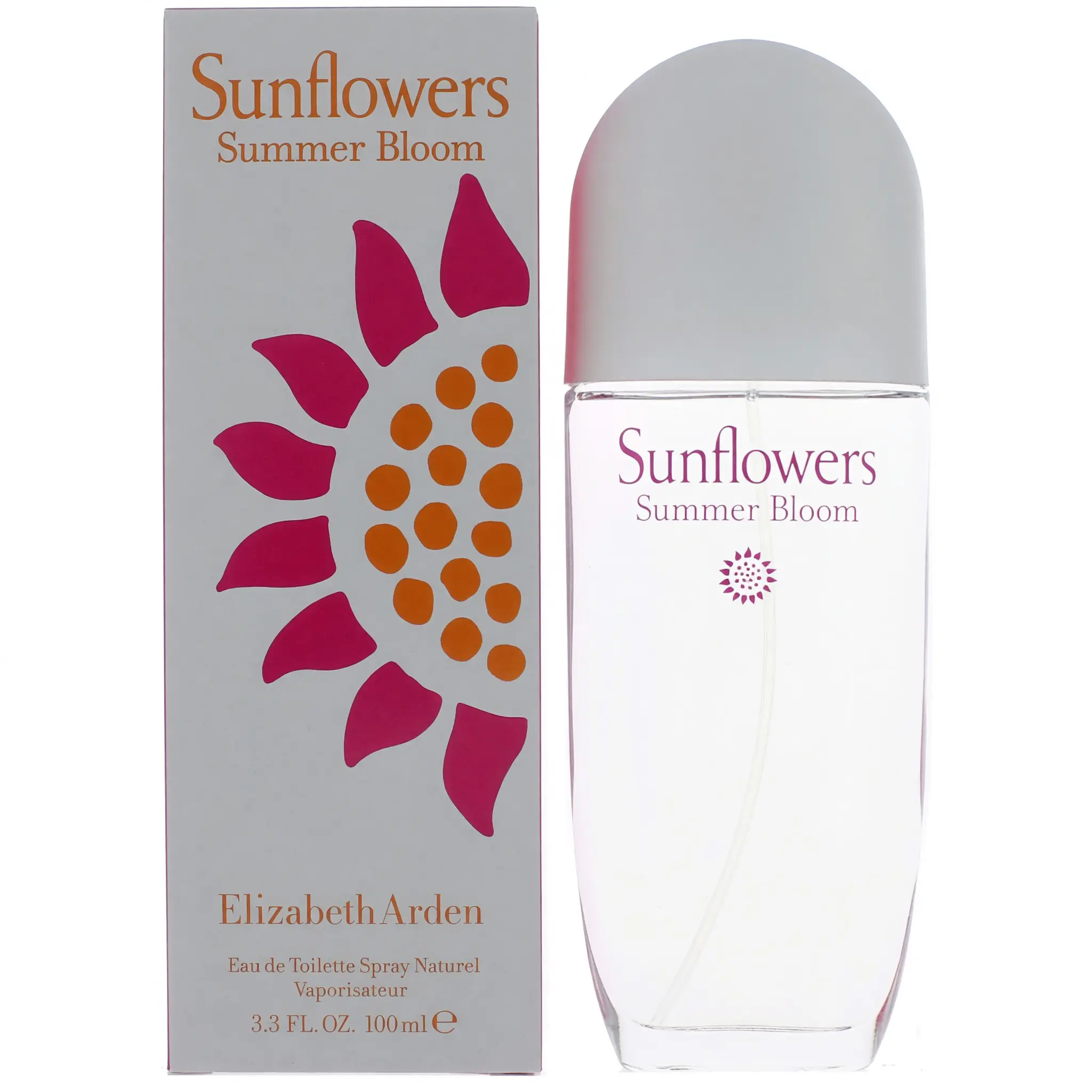 Sunflowers Summer Bloom by Elizabeth Arden, 3.4 oz EDT Spray for Women, Spray Bottle, Cedar, Vanilla Scents, 3.4 Fl Oz, Botanical Floral Women's Fragrance, 3 To 3.9 Fl Oz