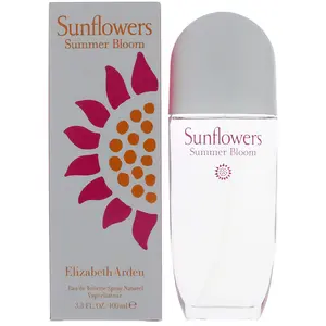 Women's Sunflowers Summer Bloom Eau de Toilette Spray by Elizabeth Arden - 3.4 oz Floral Fragrance with Cedar, Hortensia, Jasmine, Musk Notes