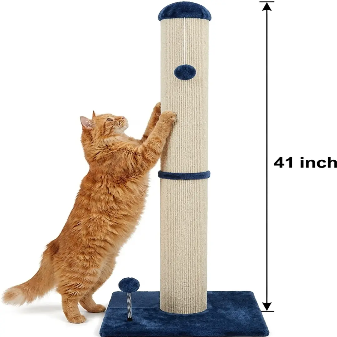 41 Inches Large Beige & Blue - Carpet Scratcher