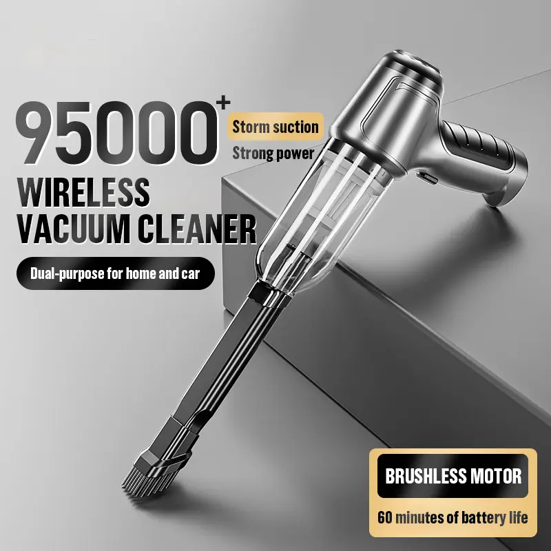 95000 Wireless Vacuum Cleaner Cordless Multi-functional Powerful Blowing Suction Small Household Handheld High-power Brushless Motor 60 Minutes Battery Life