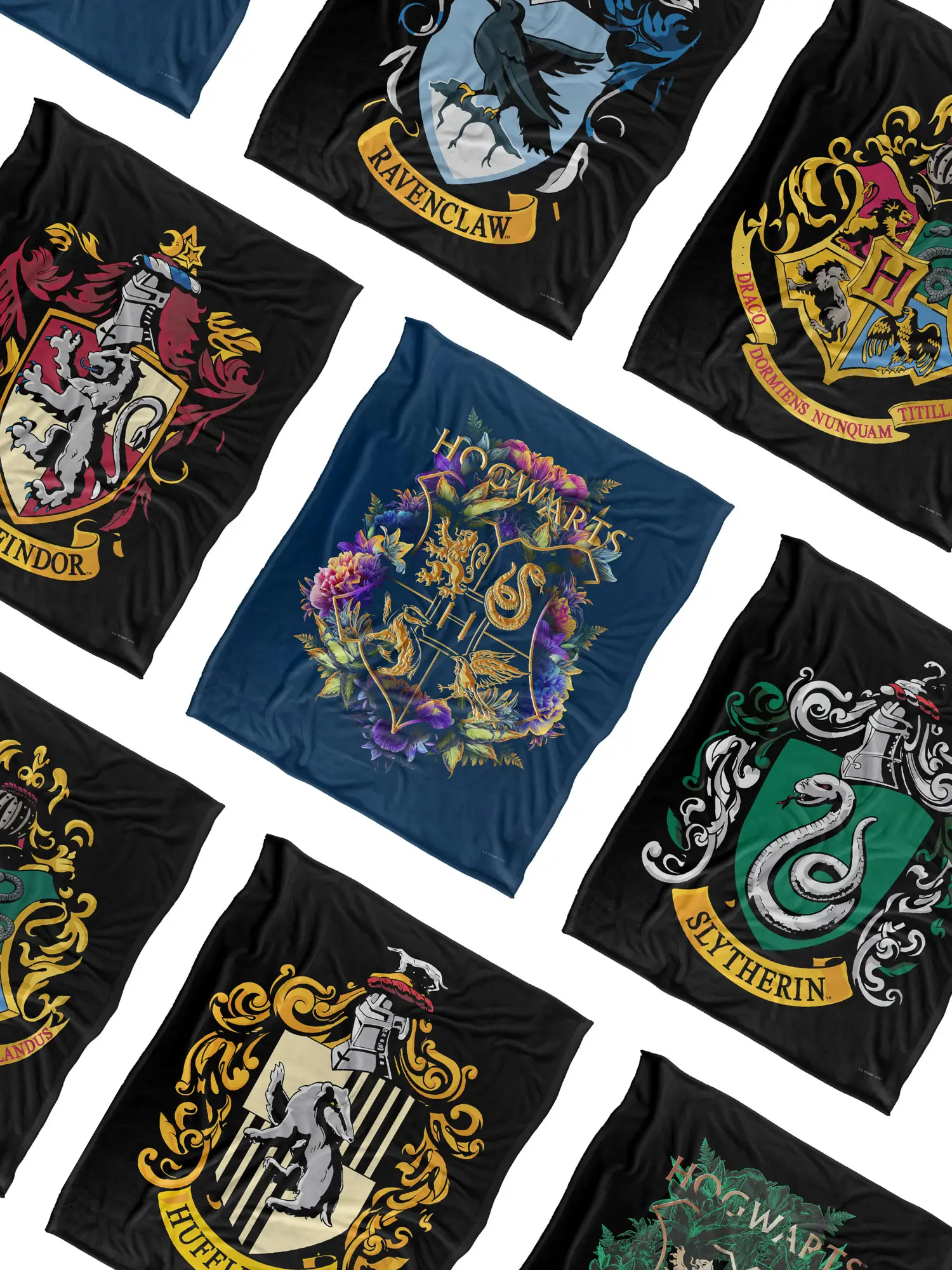 Harry Potter House Crests Blanket Collection