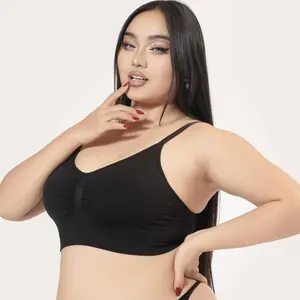 Wireless Seamless Shaping Sports Bra for Women | Unlined Full Cup Design, Adjustable Thin Strap Everyday Lingerie