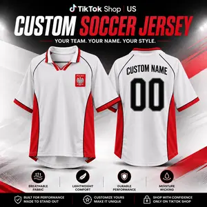 Custom Name Number Polish Heritage Red White Athletic Polo Shirt, Personalized Short Sleeve Performance Top, Unisex Lightweight Sports Style Tee