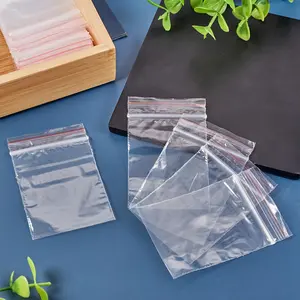 Rectangular Clear Plastic zipper-sealed bags, Zipper Pouches for small item packaging and storage, practical and convenient, suitable for small businesses - jewelry display and packaging supplies