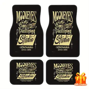 [New Product Special Offer] 4-piece stylish Automotive Floor Mats, suitable for Mercedes-Benz, BMW, Audi, and most SUV and sedan models. A perfect birthday gift for car enthusiasts and fellow car lovers.