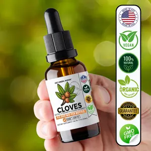 Get Green Human Organic Clove Tincture Herbal Liquid Supplement 60000mg for Natural Wellness and Herbal Support with Clove Extract