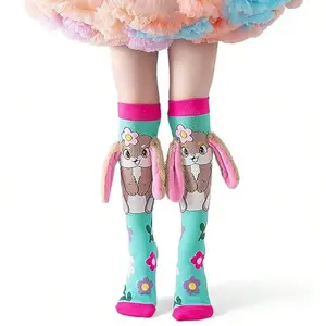 Crazy Socks For Kids - Cute Knee High Silly Socks Funny Style Colorful Cute Animal Knee High Socks For 3-8 Years Kids,Personalized Christmas Stockings, Filled With Love And Surprises