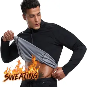 HOTSUIT Sauna Shirt for Men Women Half Zipper Sweat Jacket Non Rip Heat Trapping Workout Top Activewear Sports Outerwear Silver-Heat REG G3.0 Anti-Odor Moisture-Wicking