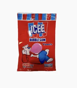 ICEE Cherry Flavor Bubble Gum with Liquid Filled Center by Canel's