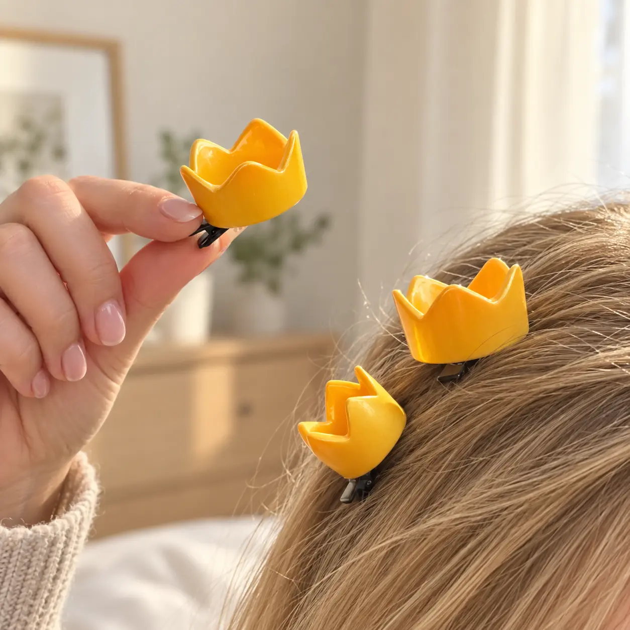 2 pcs cute little crown duckbill clips, cosplay character prop accessory hair clips, princess birthday prince crown hairpins, creative little crowns