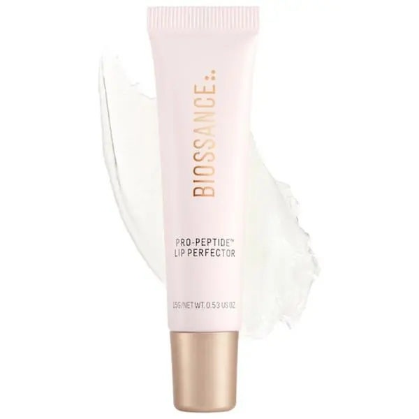 Biossance  Pro-Peptide ™       Hydrating Lip Perfector Balm with Hyaluronic Acid gray market peptide dark