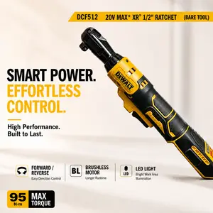 DEWALT DCF512 Power Tools: Cordless Brushless Right Angle Ratchet Wrench with Variable Speed & LED