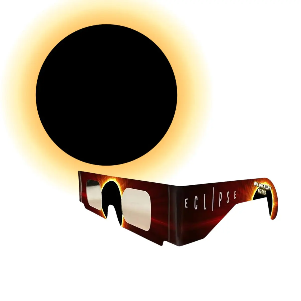 American Paper Optics Solar Eclipse Safety Glasses, Single Pair with 6 QTY