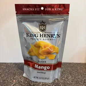 King Henry's Private Reserve Dried Mango Slices - Snacks Fit For A King - 5.75 Oz Bag