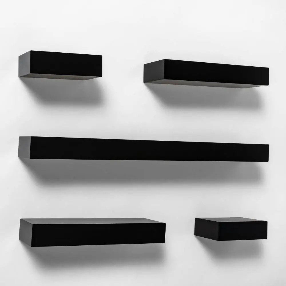 Threshold Modern 5 Shelves Wall Mounted Shelf Storage Modular Threshold Modern 5 Shelves Wall Mounted Shelf Storage Modular