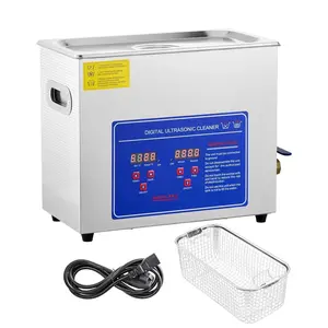 Garvee 3L/1.2L Digital Ultrasonic Parts Cleaner with Timer 40kHz Professional 304 Stainless Steel Ultrasonic Cleaner 110V for Jewelry Watch Glasses Diamond Eyeglass Small Parts Cleaning