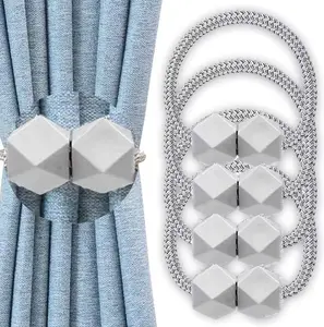 4 Pack Magnetic Curtain Tiebacks Convenient Drape Tie Backs