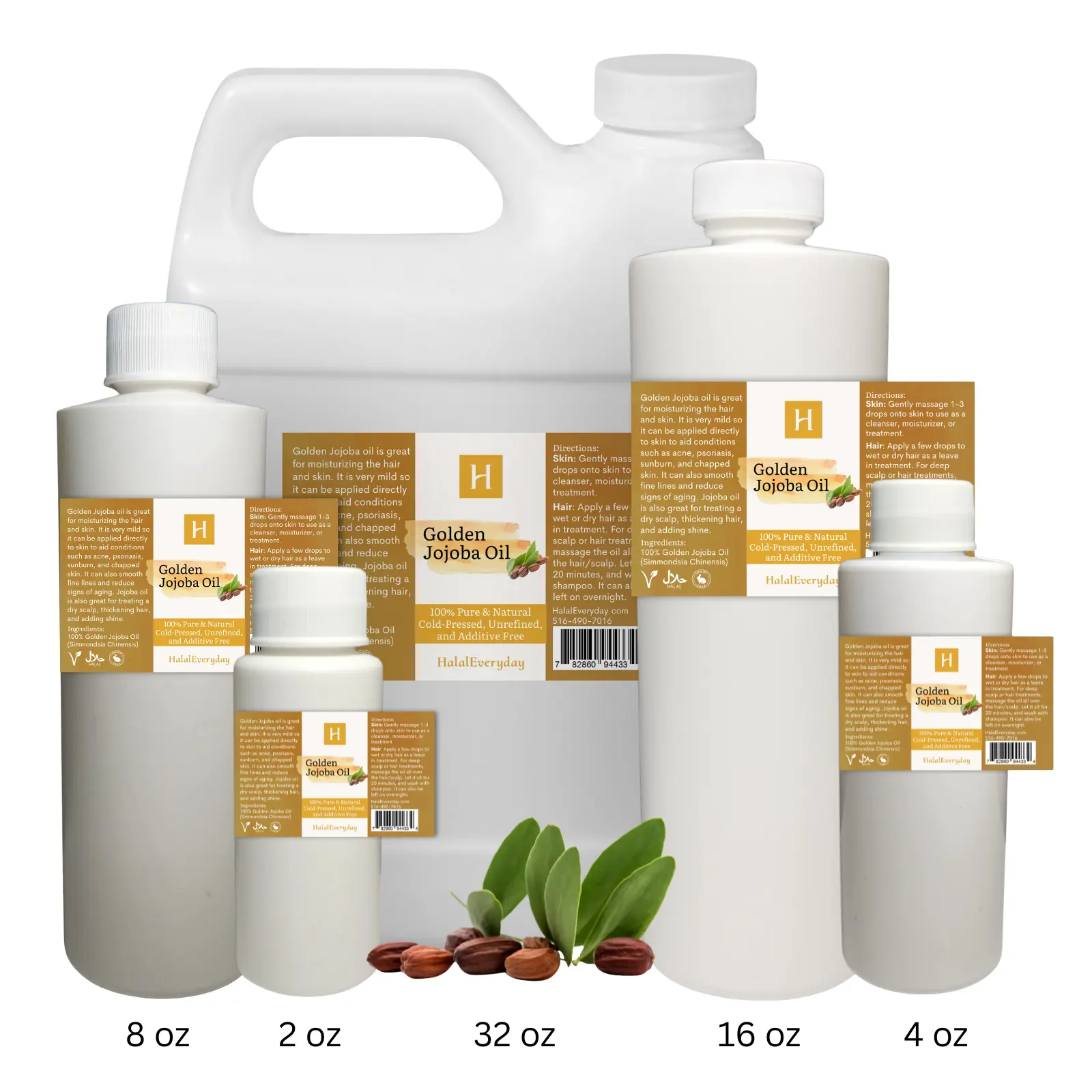Jojoba Oil (Golden) | | Cold-pressed Carrier Oil | All Natural, No Additives | Organically Sourced | Skin, Hair, DIY |