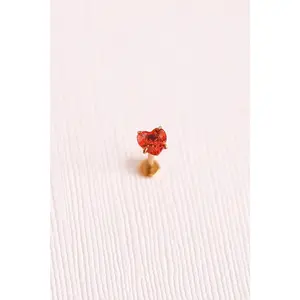 Queen of Hearts Flat Back Stud