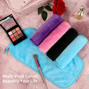 Soft Exfoliating Face Towel, Reusable Makeup Remover Cloth, Gentle Cleansing Tool for Sensitive Skin, Travel-Friendly Hanging Loop Design, Cosmetic