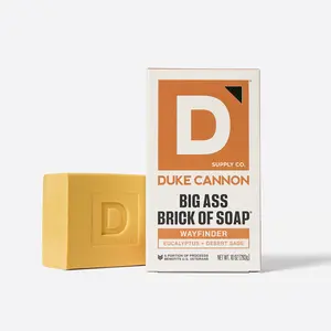 Duke Cannon Supply Co. Big Brick of Soap for Men - Wayfinder, Masculine Eucalyptus and Desert Sage Scent, Superior Grade Extra Large Men’s Bar Soap, Gentle Cleanser, 10 oz Body Care