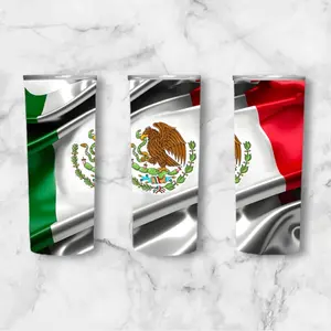 Mexican Flag 20 oz tumbler