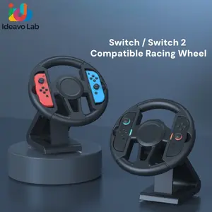 Universal Racing Wheel for Switch 1/2, Ergonomic Design, Stable Mount, Controller Accessory, Perfect for Gaming Enthusiasts