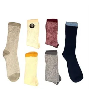 Women's Cotton Slouch Knee High Boot Socks - 6 Pairs Long Scrunch Socks for Women, Lightweight Spandex, Colorful Fashion, Comfortable Style, All-Season Wear, Machine Washable Womenswear Fits