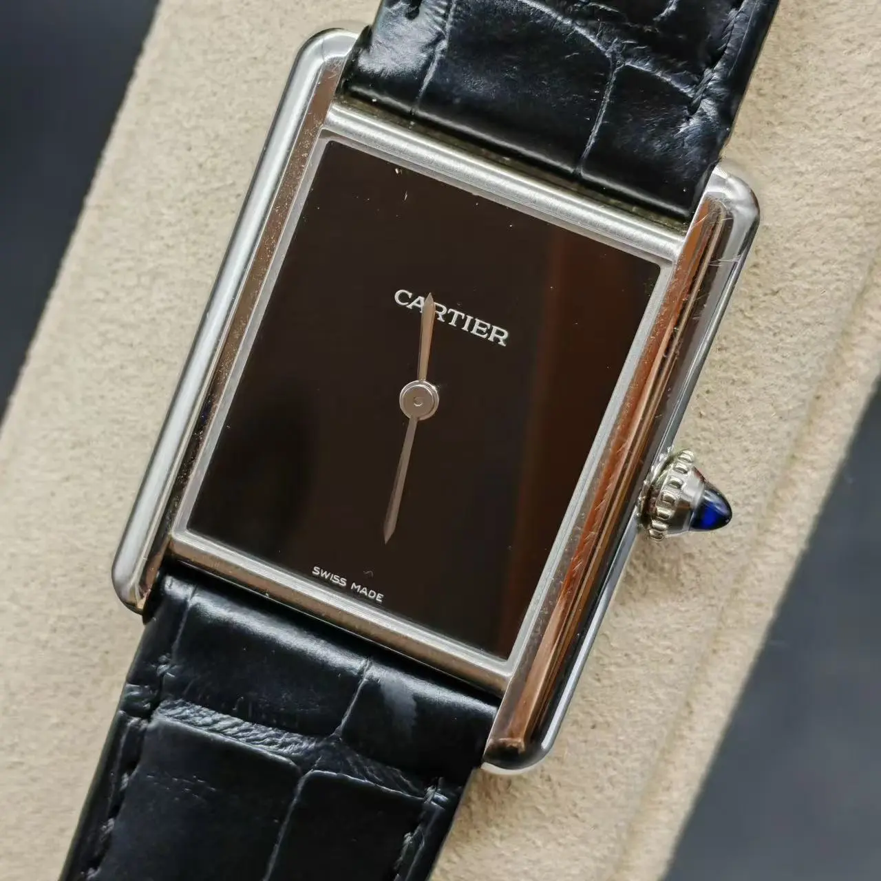 Cartier Tank Must de Cartier Ref.WSTA0072 Quartz Watch Stainless Steel 33.7x25.5mm Wristwatch