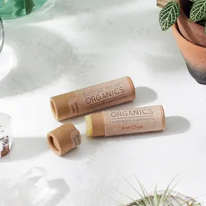 Organic Anti-Chap Lip Balm / Organic Skincare / Natual Paperboard Tube / Butter Me Up Organics Natural Organic