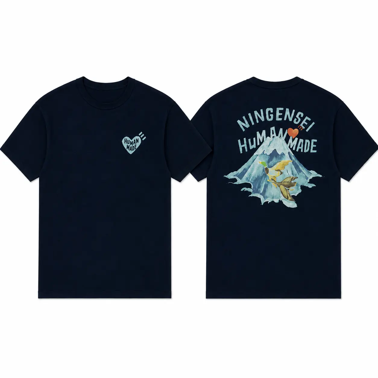 Human Made Mt Fuji Graphic T Shirt, H Man Made Inspired Tee, Japanese Mountain Art Shirt, Ningensei Streetwear, Unisex Top