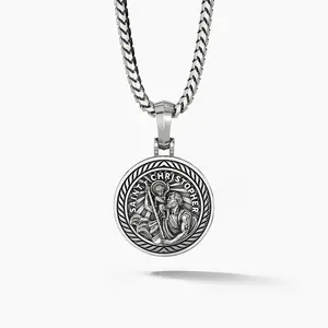Saint Christopher, Silver Pendant