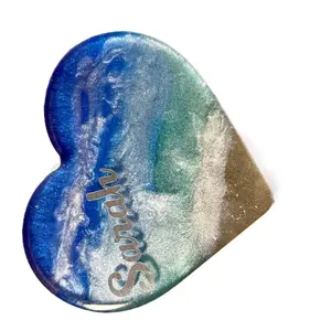 Personalized Beach Scene Heart Ornament with Your Name or Picture - Ornaments, Decor