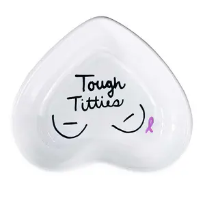 Breast Cancer Support Jewelry Dish (choose saying)