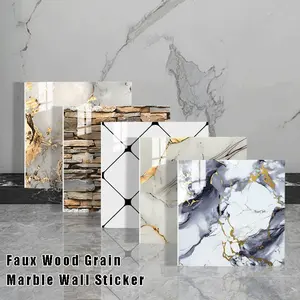 50Pcs Marble Peel and Stick Backsplash Tiles 11.8x11.8 Inch Waterproof PVC Wall Panels Self Adhesive Tile Stickers for Kitchen Bathroom Bedroom Wall Decor