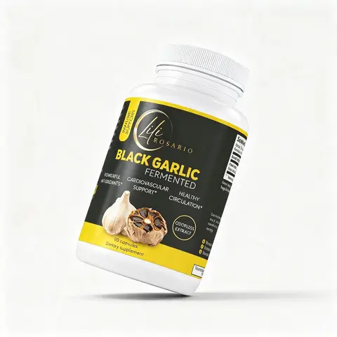 LILI ROSARIO BLACK GARLIC FERMENTED | 1500 MG | 90 CAPSULES