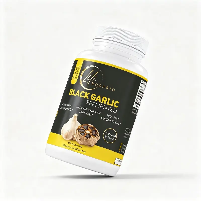 LILI ROSARIO BLACK GARLIC FERMENTED | 1500 MG | 90 CAPSULES