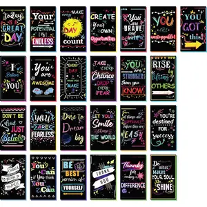 Inspirational, Motivational, Gratitude, Appreciation, Kindness  Encouragement Sayings Mini Quote Cards, Blank Back, 200Count