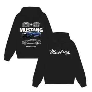 Mustang Shelby GT500 Hoodie – Men’s Pullover, Muscle Car Graphic Streetwear for Ford Lovers, Perfect Gift for Car Lovers