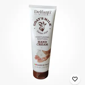 Delfanti MILANO Goat's Milk Italian Alps Moisturizing Soothing Hand Cream 8.4 fl oz 250 ml Made in Italy