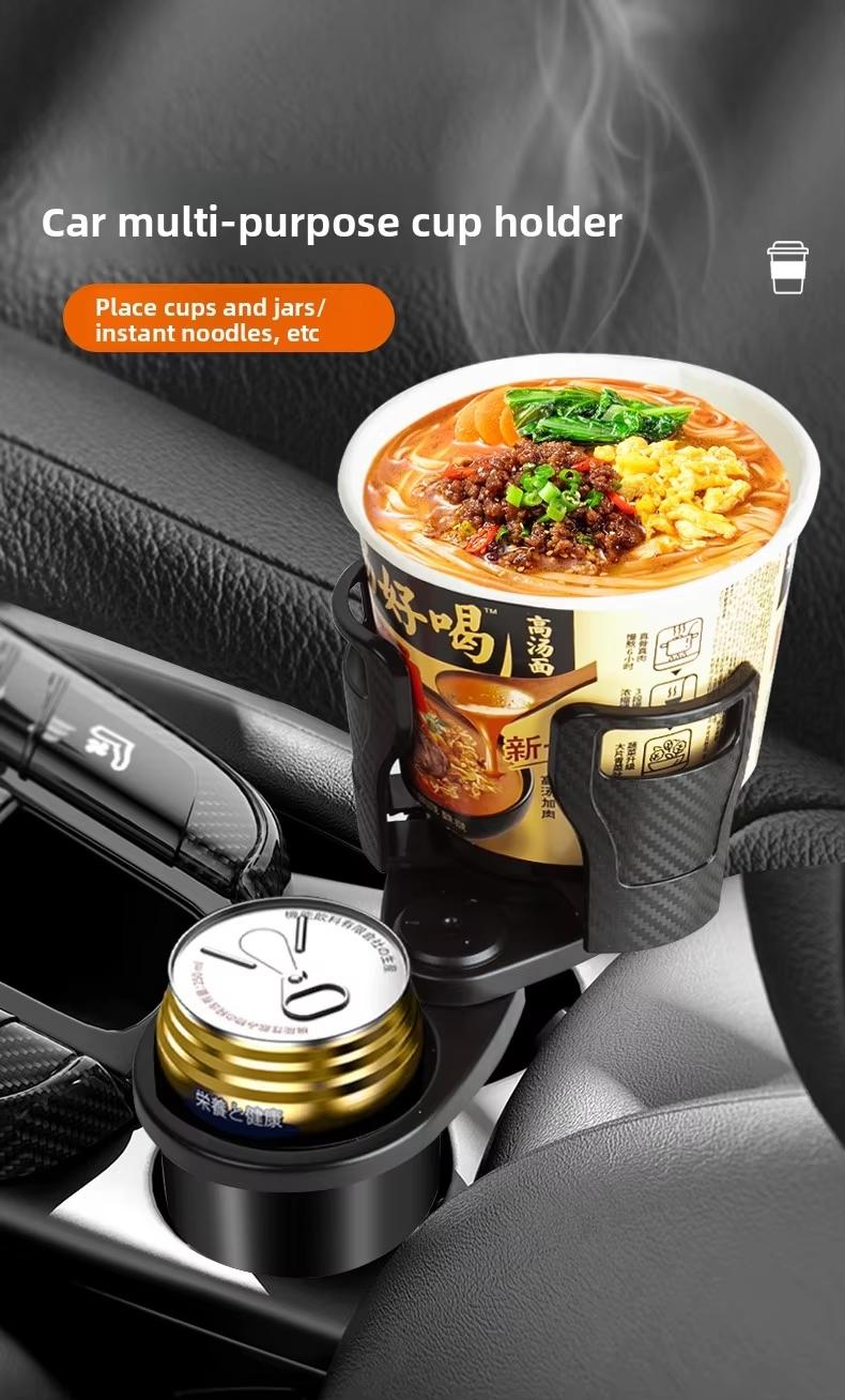 2 in 1 Multi Functional Car Cup Holder Expander Dual Cup Holder Extender with Adjustable Base Fits Yeti Hydro Flask Nalgene Other Big Bottles Mugs Snack Tablet Stand 2 in 1 Multi Functional Car Cup Holder Expander Dual Cup Holder Extender with Adjustable Base Fits Yeti Hydro Flask Nalgene Other Big Bottles Mugs Snack Tablet Stand