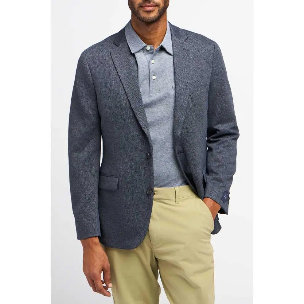 Construct Herringbone Knit Blazer